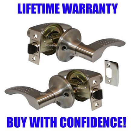 Constructor Etude Passage Lever Door Lock with Knob Handle Lockset- Satin Nickel CON-ETU-SN-PS